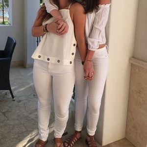 Free People White Top